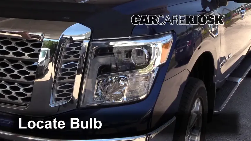 2018 Nissan Titan XD SL 5.0L V8 Turbo Diesel Lights Turn Signal - Front (replace bulb)